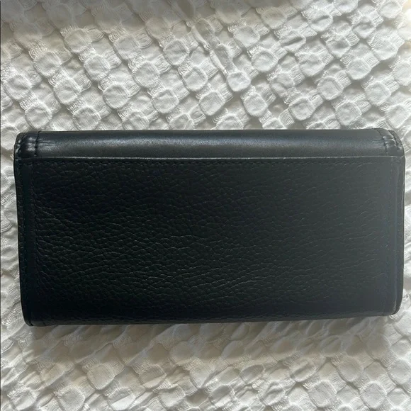 Michael Kors Black Fulton Flap Leather Wallet - Picture 5 of 6